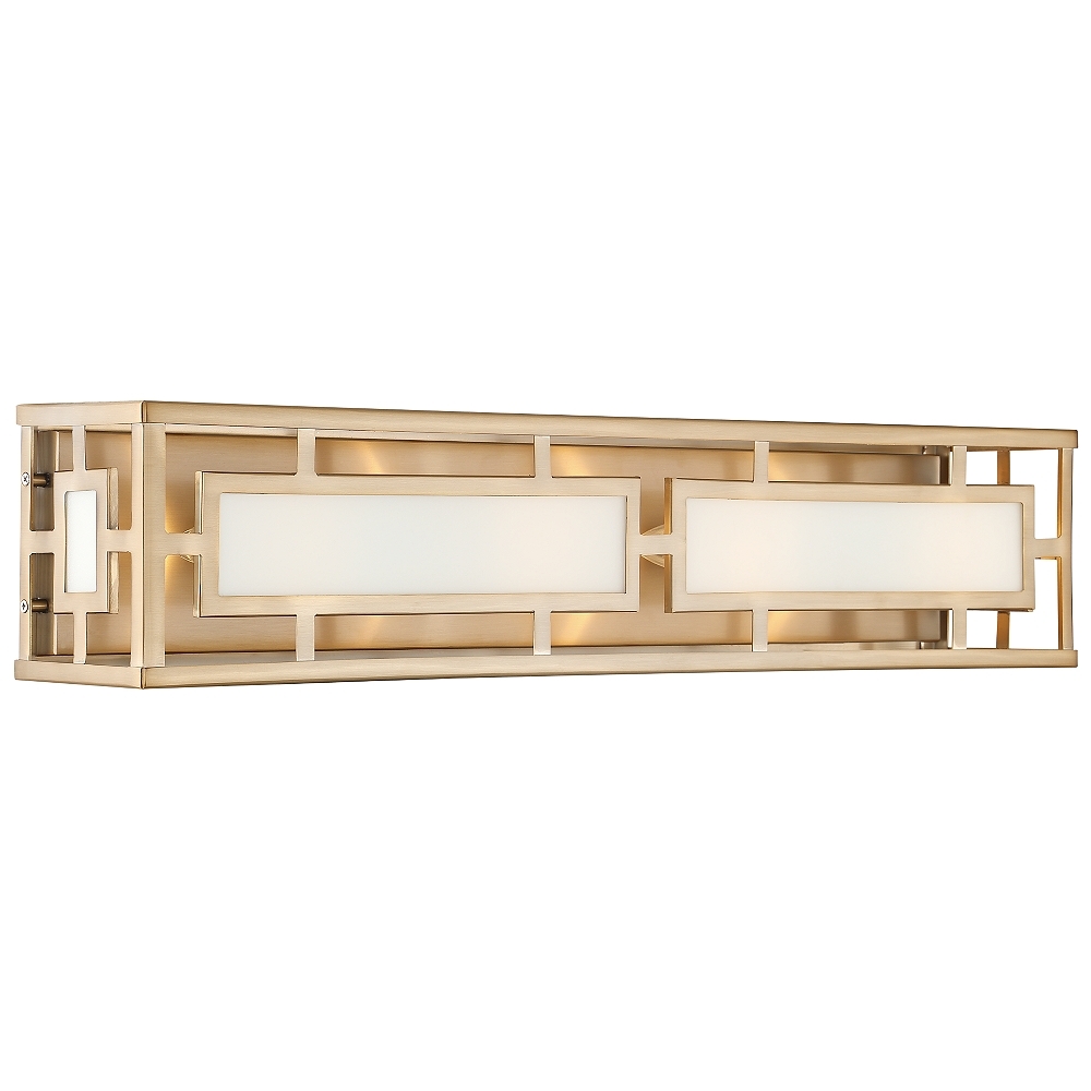 Crystorama Hillcrest 28 1/4" Wide Vibrant Gold Bath Light - Style # 62W60 - Image 0