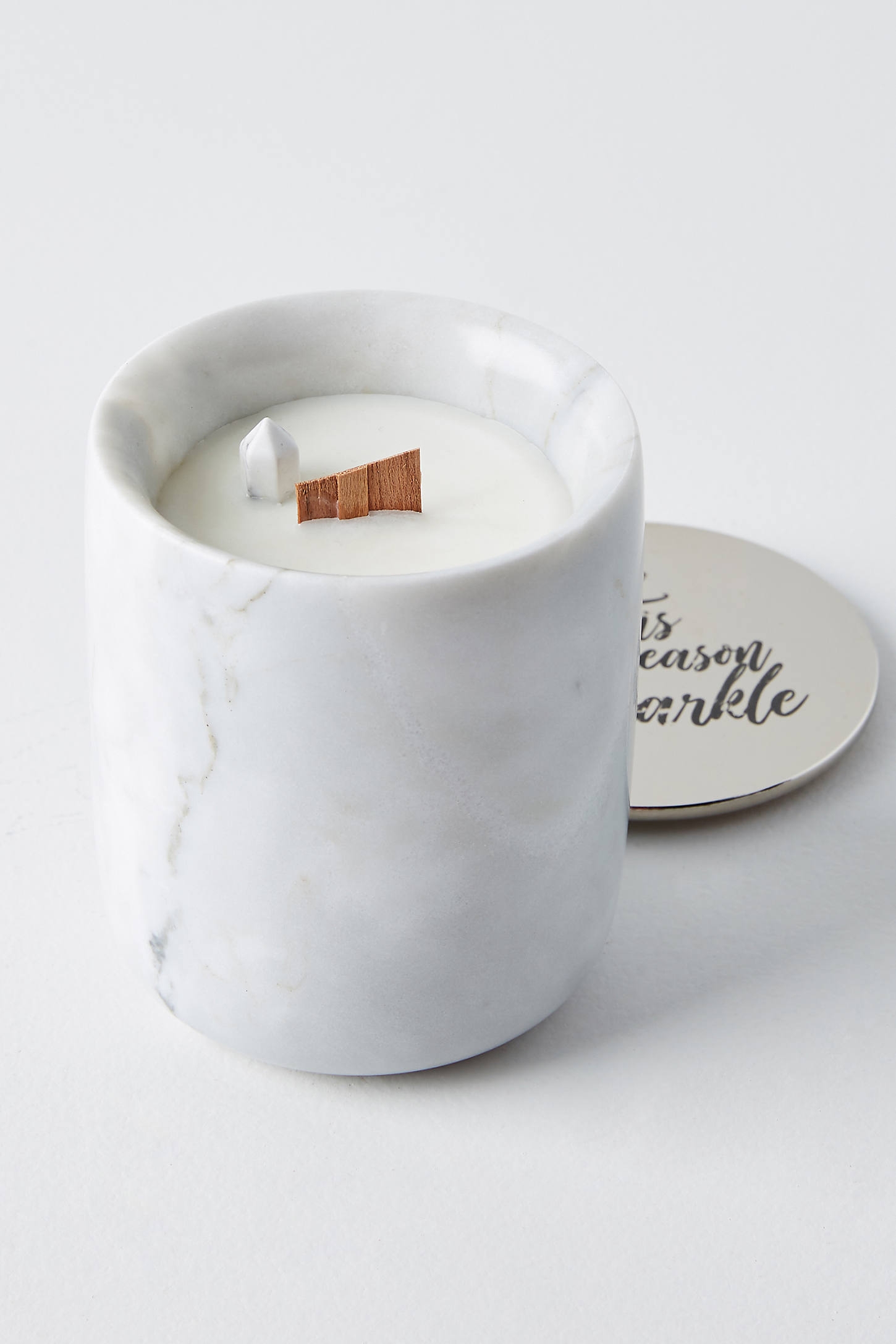 Wicks and Stones Holiday Crystal Candle - Image 0