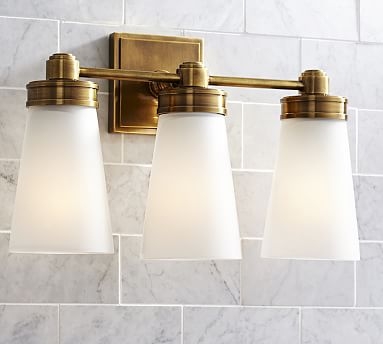 Brass Pearson Tube Triple Sconce - Image 0