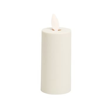 Premium Flickering Flameless Outdoor Wax Pillar Candle, 6"x14" - Ivory - Image 5