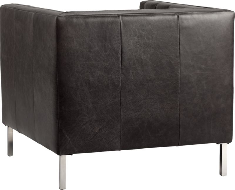 Savile Bello Saddle Leather Tufted Chair - Image 4