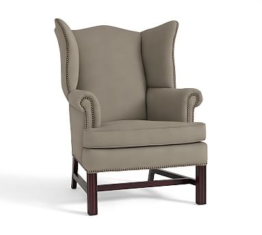 Thatcher Upholstered Armchair, Polyester Wrapped Cushions, Performance Everydayvelvet(TM) Carbon - Image 0