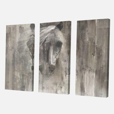 'Farmhouse Horse' Painting Multi-Piece Image on Canvas - Image 0