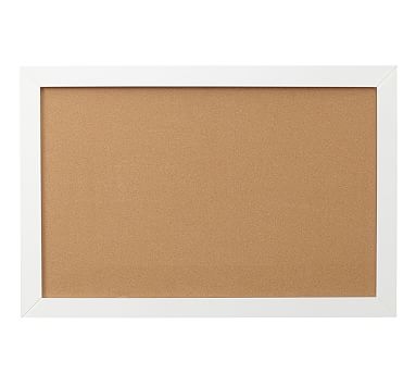 Framed Corkboard,  36" wide x 24" long , White - Image 0