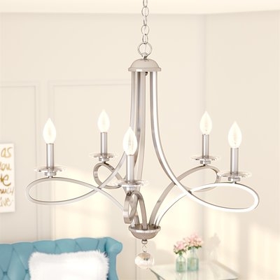 Berger 5-Light Candle Style Chandelier - Image 0