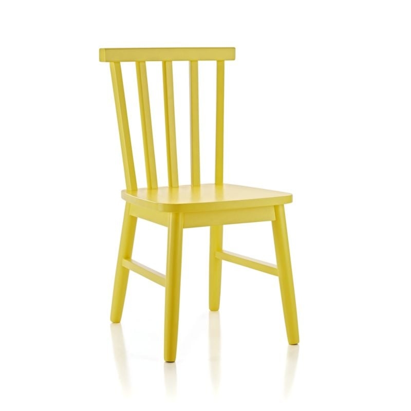 Shore Yellow Wood Kids Play Chair - Image 1