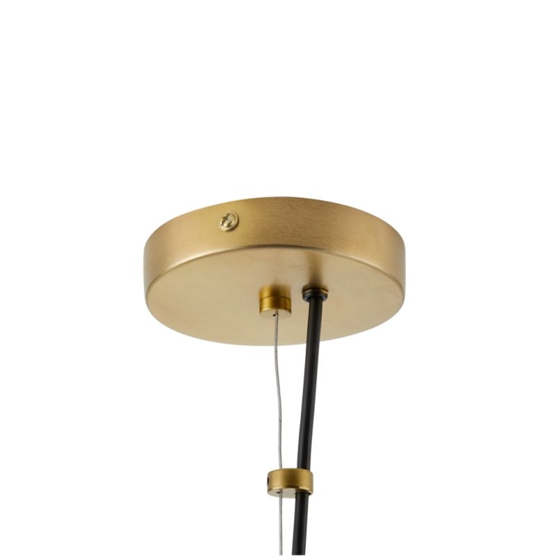Rodan Metal Dome Pendant Light, Hammered Brass - Image 1