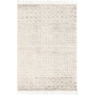 Kenya Global-Inspired Handwoven Flatweave Cotton Charcoal/Beige Area Rug, 8x10' - Image 0