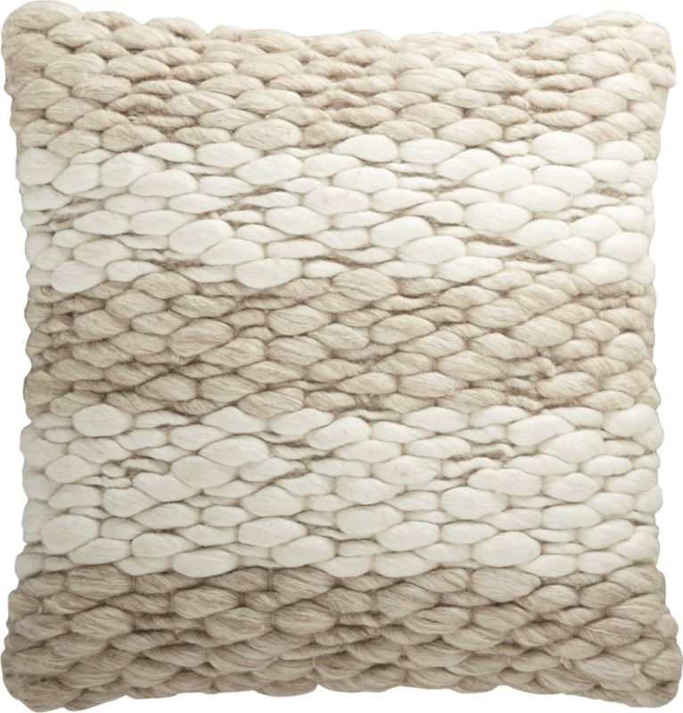 16" Millie Knit Pillow with Down-Alternative Insert - Image 2