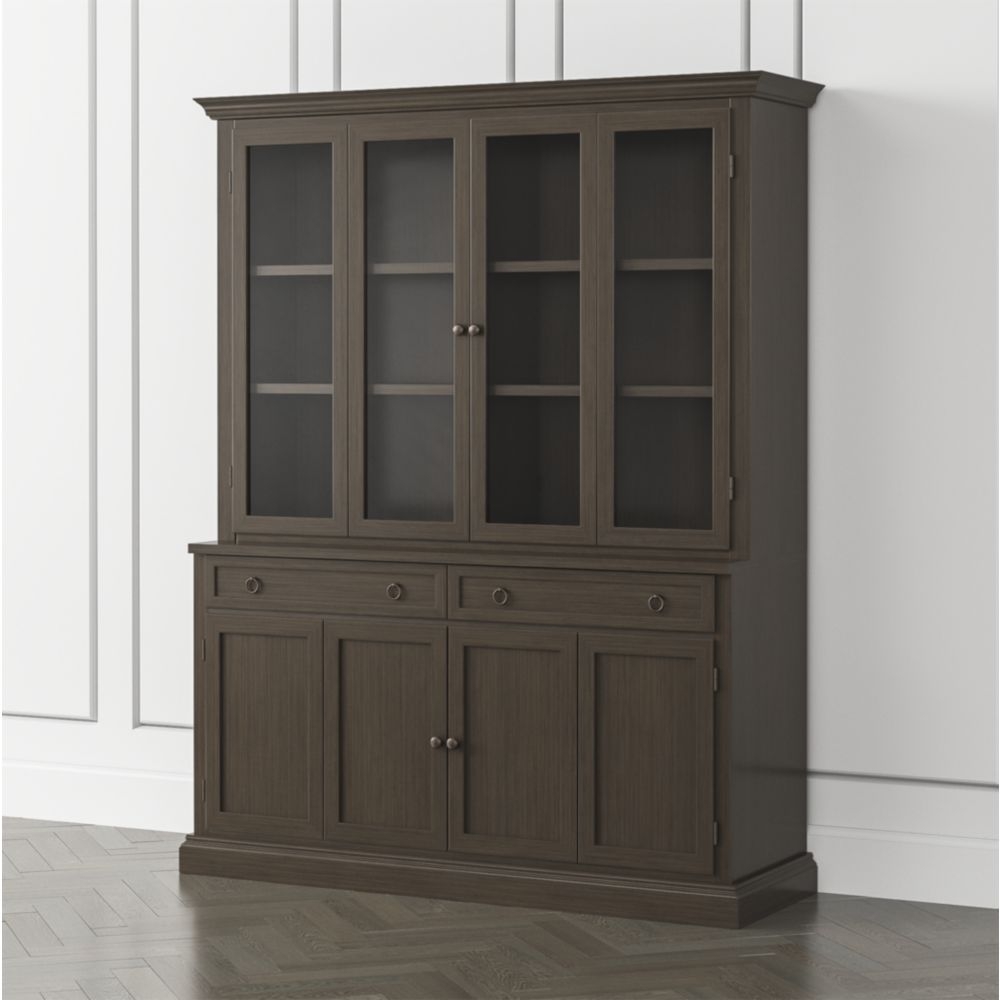 Cameo Pinot Lancaster 2-Piece Entertainment Center with Wood and Glass Doors - Image 0