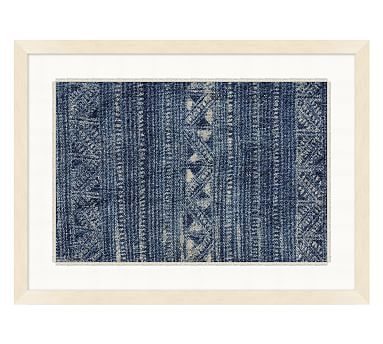 Indigo Batik Framed Paper Print, #3 - Image 0