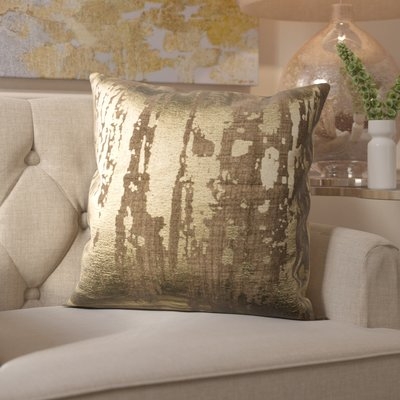 Cuaron Metallic Splatter Cotton Throw Pillow - Image 0