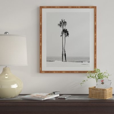 'Two Palms' Framed Photographic Print on Wood - Image 0