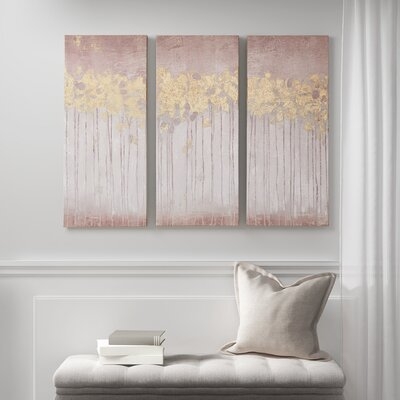 'Gel Coated' 3 Piece Painting Set on Canvas - Image 0