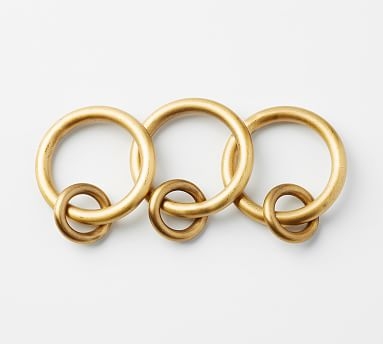 PB Standard Round Rings, Set of 10, Large, Brass Finish - Image 0