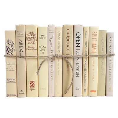 Authentic Decorative Books - By Color Modern Buttercream ColorPak (1 Linear Foot, 10-12 Books) - Image 0