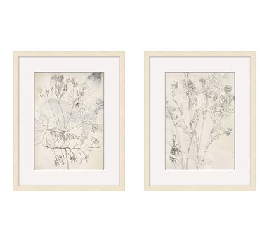 Ivory Foliage Print, Set of 2 - Image 0
