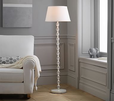 Stacked Crystal Floor Lamp - Image 1