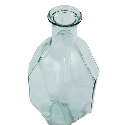 Hollomon Glass Flower Floor Vase - Image 1