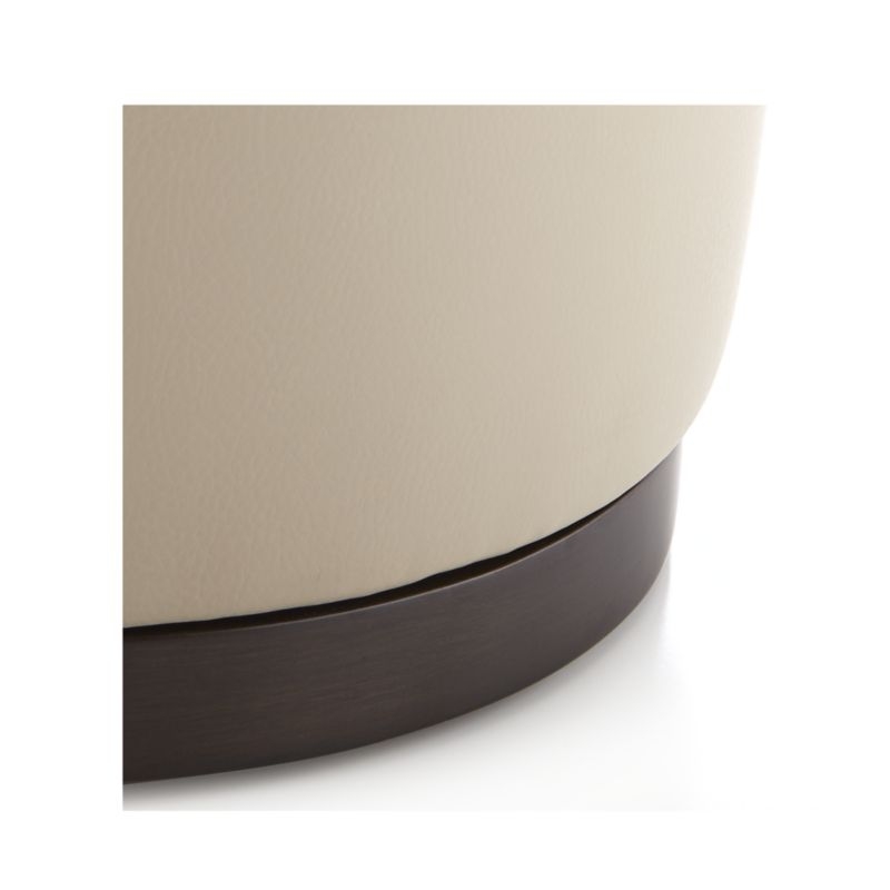 Zoey Leather Swivel Ottoman - Image 3