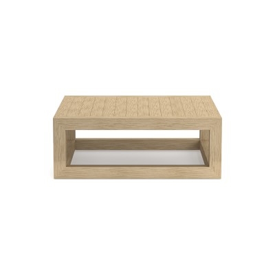 Beaumont Coffee Table, 43X43", Wood, Rustic Blonde - Image 0