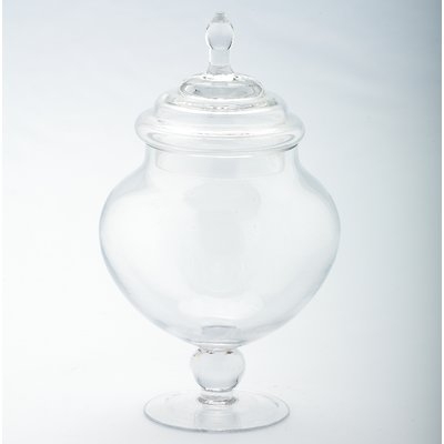 Round Handblown Glass Apothecary Jar - Image 0
