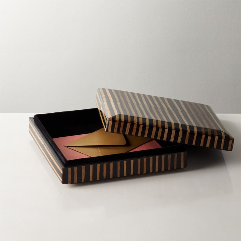 Mar Rattan Striped Box Small - Image 4