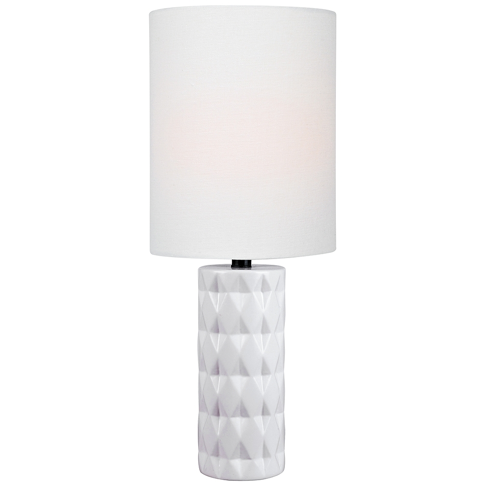 Lite Source Delta 17" High White Ceramic Accent Table Lamp - Style # 56J69 - Image 0