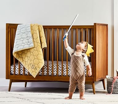 west elm x pbk Mid Century Crib, Acorn, In-Home Delivery - Image 1