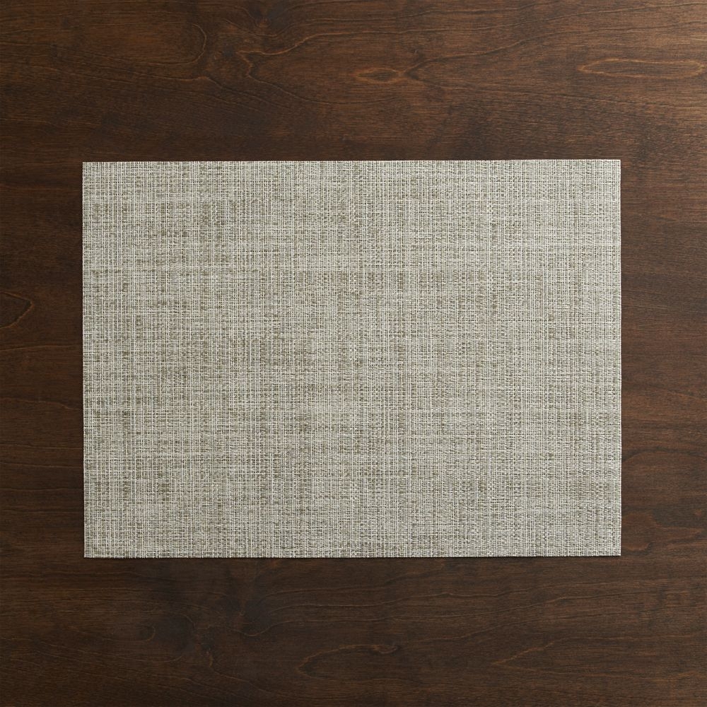 Chilewich ® Rectangular Crepe Neutral Easy-Clean Vinyl Placemat - Image 1