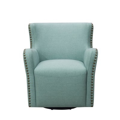 Daxton Upholstered Swivel Armchair - Image 0