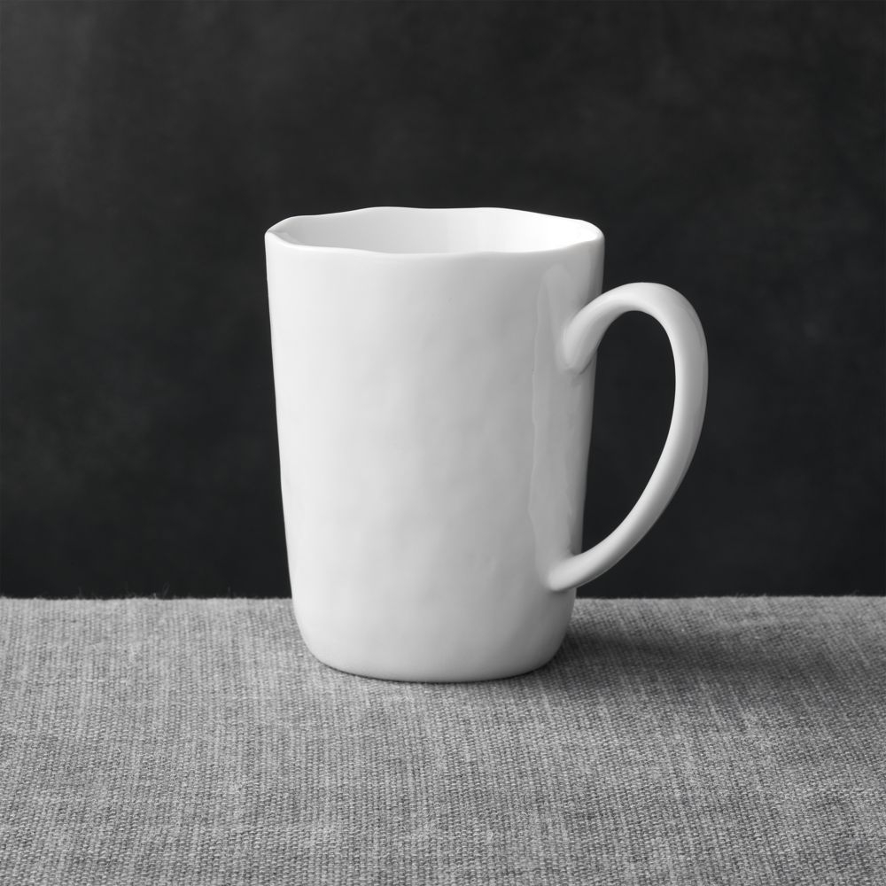 Mercer White Porcelain Mug - Image 0