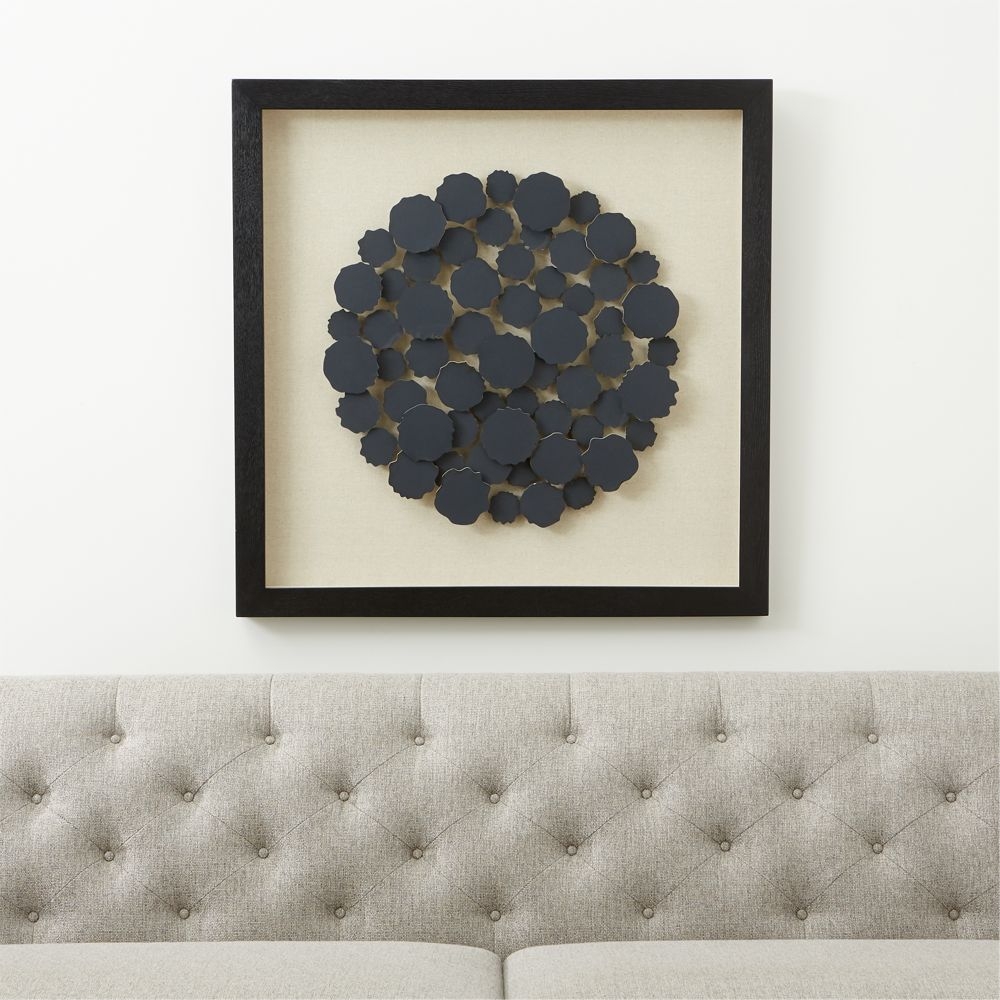 Charcoal Disk Paper Wall Art - Image 0