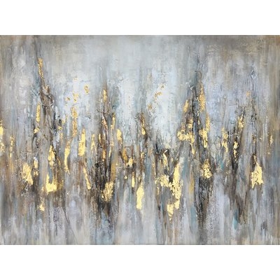 Gleaming Gold' Oil Painting Print on Wrapped Canvas - Image 1