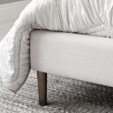 Ellery Upholstered Bed, Full, Performance Everyday Velvet Ivory - Image 1