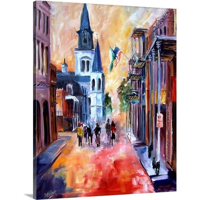 'Misty Morning on Chartres Street' by Diane Millsap Painting Print on Canvas - Image 0