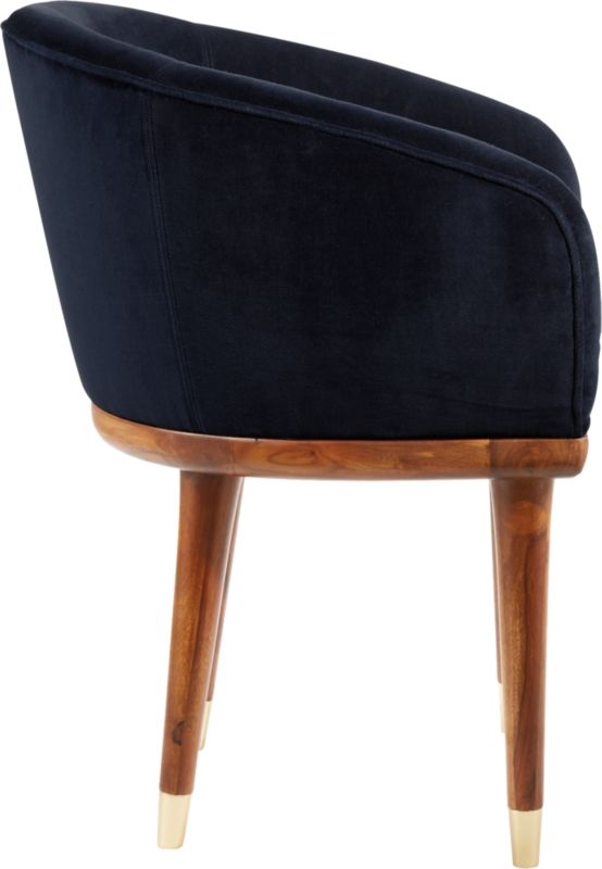 viceroy sapphire blue velvet chair - Image 7