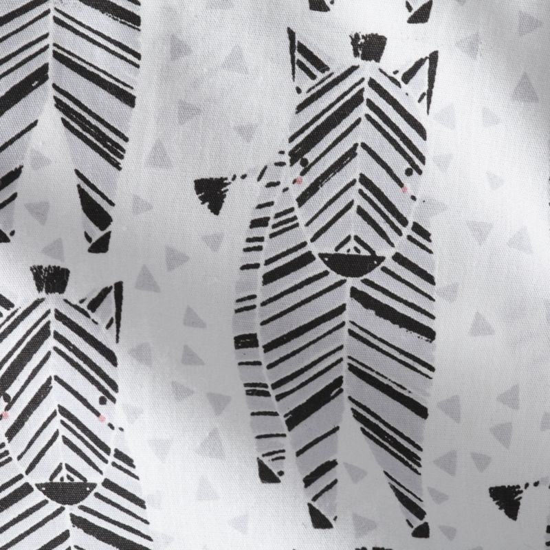 Organic Safari Zebra Fitted Crib Sheet - Image 4