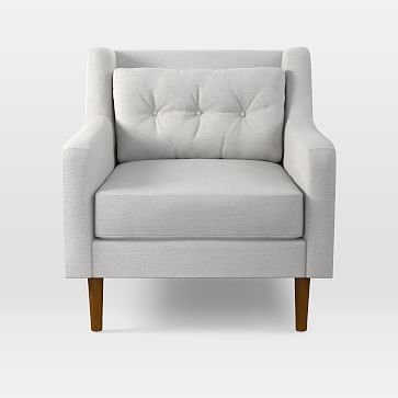 Crosby Armchair, Eco Weave, Oyster, Pecan - Image 2