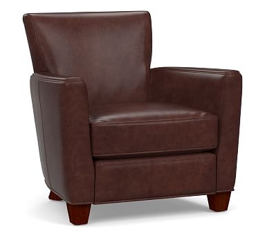 Irving Square Arm Leather Recliner, Polyester Wrapped Cushions, Statesville Espresso - Image 2