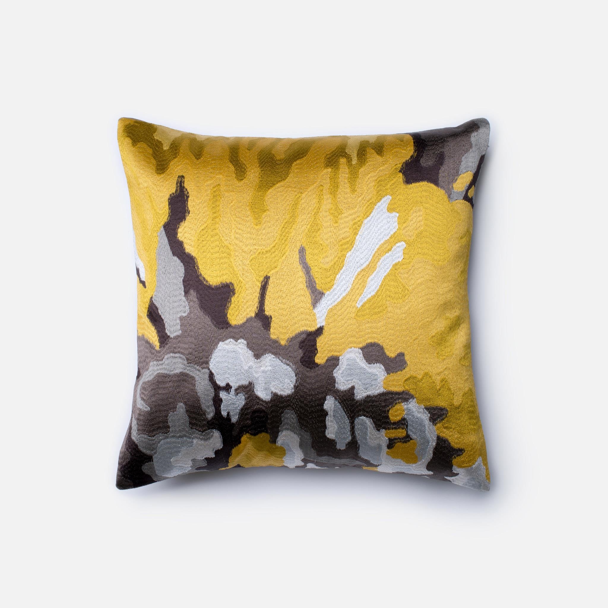 PILLOWS - YELLOW / GREY - 18" X 18" Cover Only - Image 0