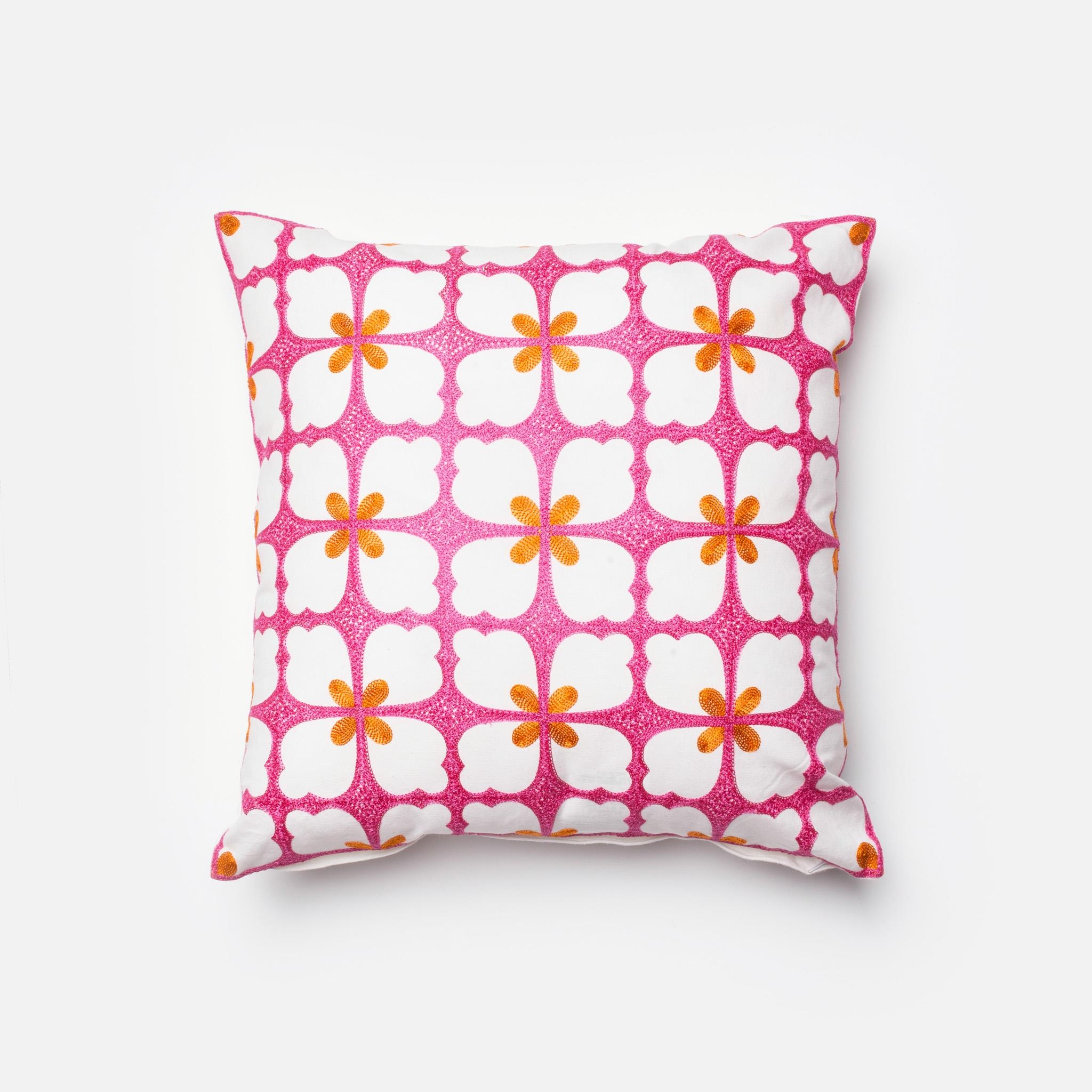 PILLOWS - PINK / ORANGE - 18" X 18" Cover Only - Image 0