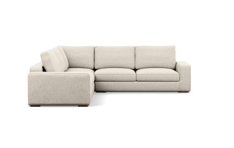 Ainsley Corner Sectional with Wheat Fabric and Oiled Walnut legs - Image 2