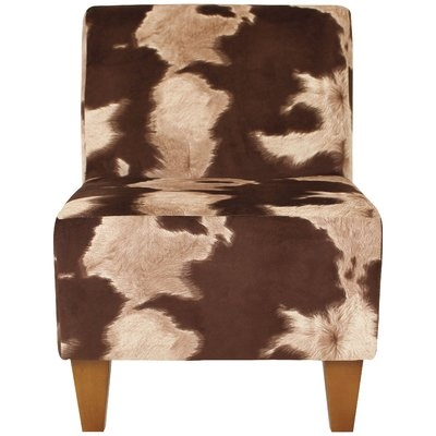 Ronda Animal Print Armless Slipper Chair - Image 0