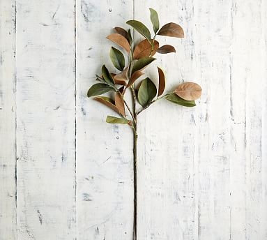 Faux Magnolia Leaf Branch - Image 0
