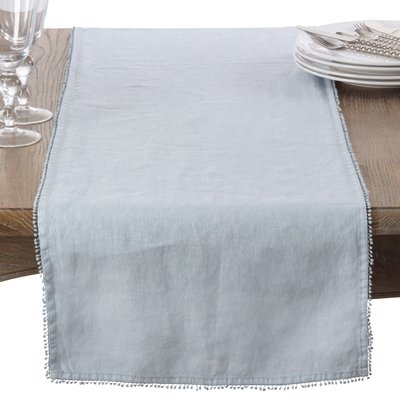 Trezza Mini Pom Pom Trim Table Runner