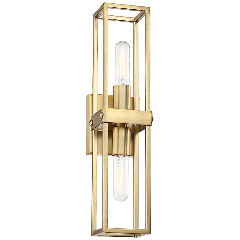 Possini Euro Fabrian 18 1/4" High Brass Modern Luxe Wall Sconce - Image 0