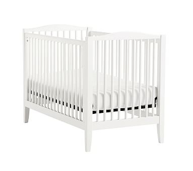 Emerson Convertible Crib & PBK Lullaby Mattress Set, Simply White, In-Home Delivery - Image 0