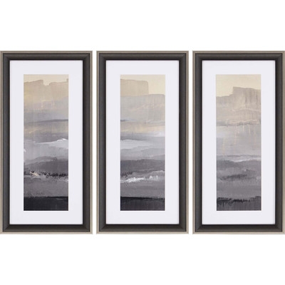 'In the Distance' 3 Piece Framed Painting Print Set - Image 0