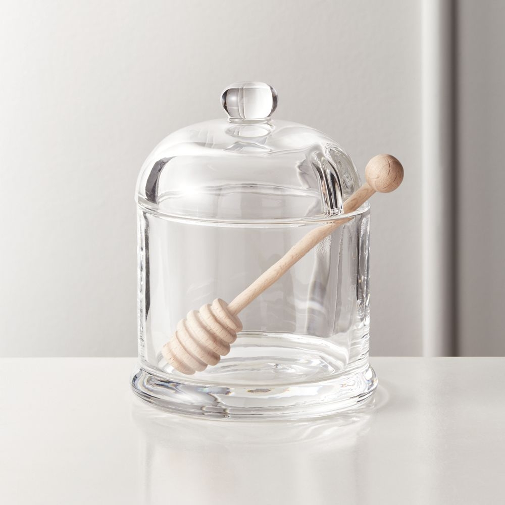 Swarm Glass Honey Pot and Dipper - Image 0